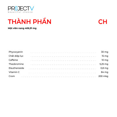 Thực Phẩm Sức Khỏe CH Classic Hit - Nguồn Năng Lượng - PROJECT V - Hộp 60 Viên - Xuất xứ Pháp, Hàng Chính Hãng