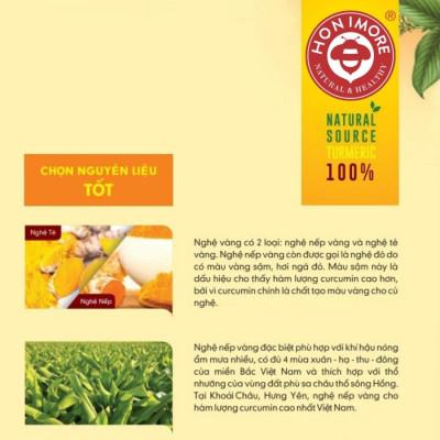 Mật ong tinh nghệ 360g Honimore - mật ong phối trộn tinh nghệ cải thiện tiêu hoá