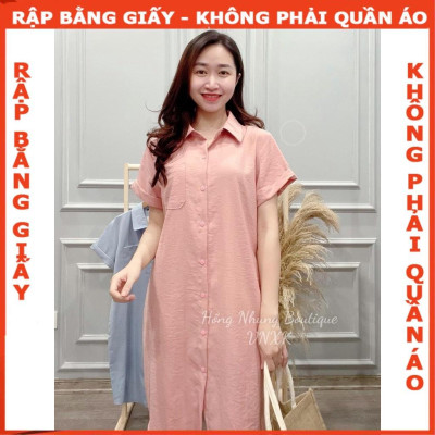 Rập giấy may đầm sơ mi mã 1666