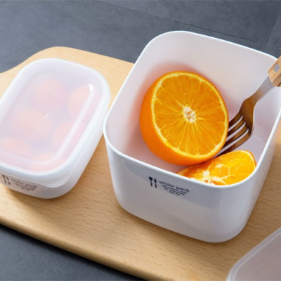 Set 02 hộp đựng thực phầm White Pack 700ml và 800ml, thiết kế tinh tế, đẹp mắt, khả năng giữ kín hơi vượt trội - nội địa Nhật Bản 