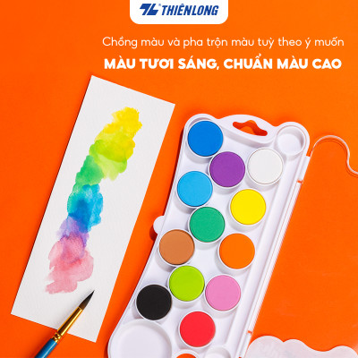 Bộ 12 Màu nước dạng nén Thiên Long Colokit WACO-C001