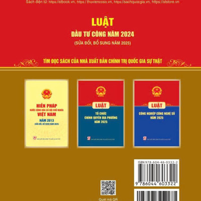 Luât Đầu tư công năm 2024 ( sửa đổi, bổ sung năm 2025)