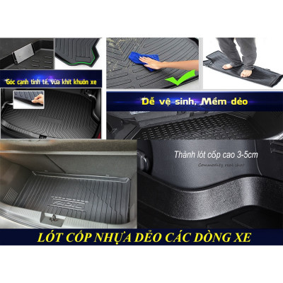 Lót Cốp Xe Nissan Almera 2020 2021 2022 Hàng đẹp, dày dặn