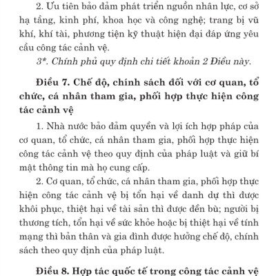 Luật cảnh vệ năm 2017 (sửa đổi,bổ sung năm 2024) - bản in 2024