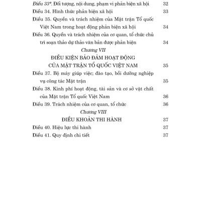 Luật mặt trận tổ quốc Việt Nam năm 2015 (sửa đổi, bổ sung năm 2025)
