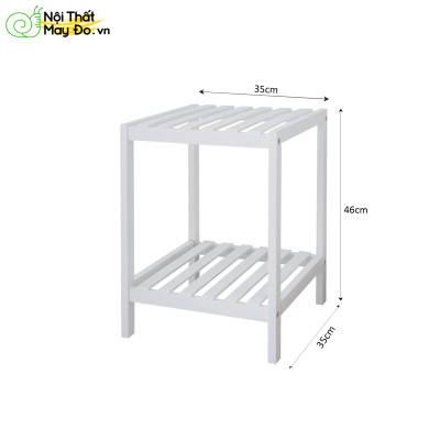 Kệ Đầu Giường Đa Năng - Shelf 2F - Thiết Kế Mặt Thanh Gỗ Hiện Đại - Lắp Ráp Dễ Dàng - Có 2 Màu Sắc Lựa Chọn