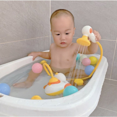 Đồ Chơi Nhà Tắm Cho Bé, Đồ Chơi Vịt Phun Nước Vòi Sen, Vịt Bơi Nhà Tắm