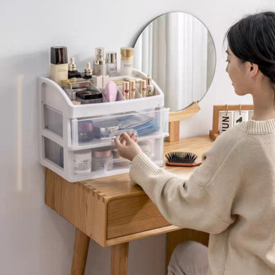 (Hàng Cao Cấp)Tủ Kệ đựng đồ trang điểm nhựa mica trong suốt 2/3/,4 tầng, để mỹ phẩm tiện lợi