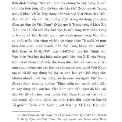 Xây dựng và phát triển nền văn hóa Việt Nam tiên tiến, đậm đà bản sắc dân tộc - bản in 2024