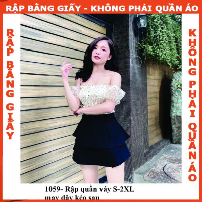 Rập giấy A0 quần váy mã 1059 (BẢN VẼ)