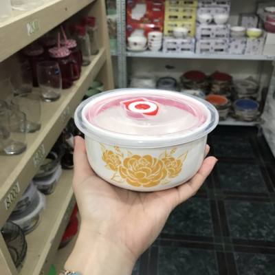 Bộ 3 thố sứ có nắp hút chân không