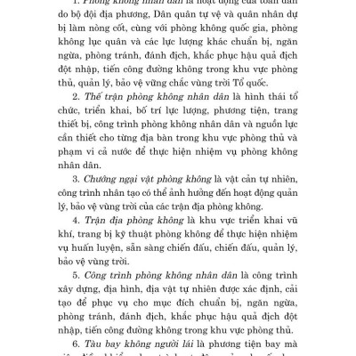 Luật Phòng không nhân dân năm 2024