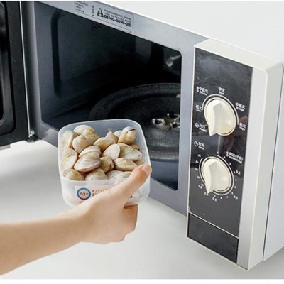 Bộ 03 hộp bảo quản thực phẩm vuông, có nắp mềm 120ml - Hàng nội địa Nhật Bản