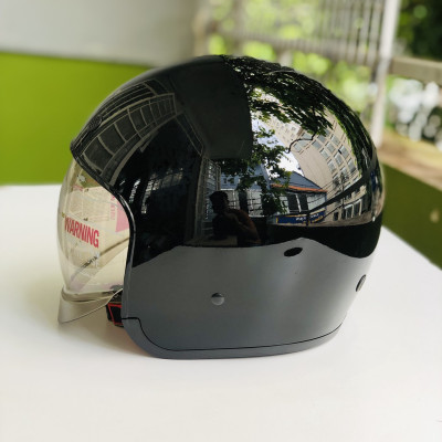 Mũ bảo hiểm xe máy 3/4 kính âm Royal M139 màu trơn, kính âm màu trà hạn chế chói nắng, nhiều size cho nam và nữ