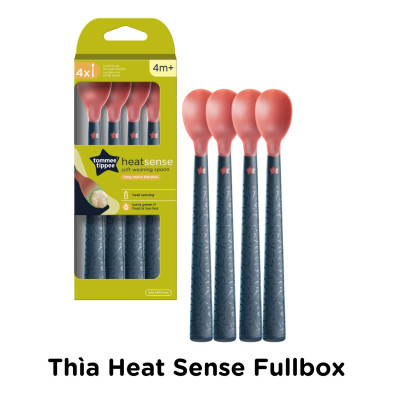 Thìa ăn dặm có báo nhiệt Tommee Tippee Heat Sense, cho bé từ 4 tháng