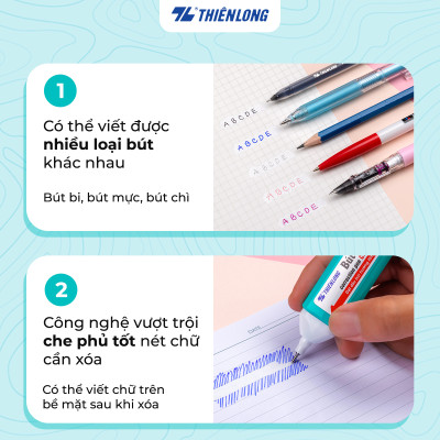 Bộ  2 Bút xóa Thiên Long CP-02