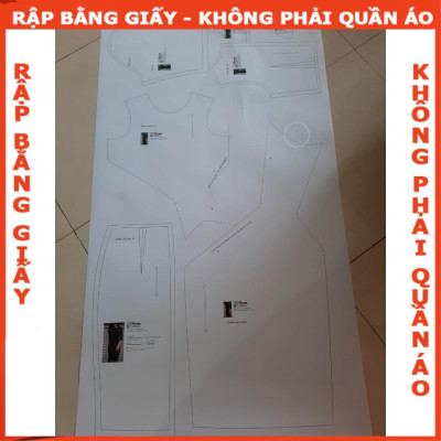 Rập đầm 7 mảnh tay dài mã 1141 - giấy A0 (BẢN VẼ)