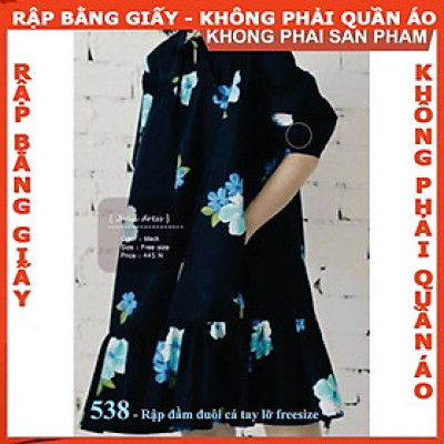 Rập đầm - Rập giấy A0 mã 538 (BẢN VẼ)