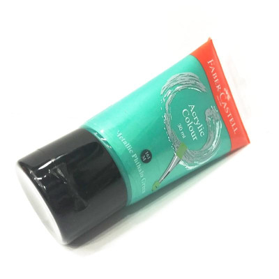 Tuýp Màu Vẽ Acrylic 30ml Metallic Phthalo Green (Xanh Lá Phthalo)