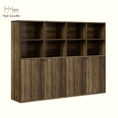 HAPPY FURNITURE , ZACY - Kệ lưu trữ 4 cửa mở , TCM_207 , 160cm x 32cm x 120cm DxRxC, Sản phẩm phổ thông