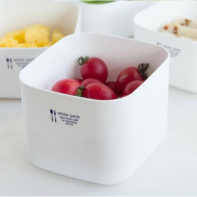 Set 02 hộp đựng thực phầm White Pack 700ml và 800ml, thiết kế tinh tế, đẹp mắt, khả năng giữ kín hơi vượt trội - nội địa Nhật Bản 