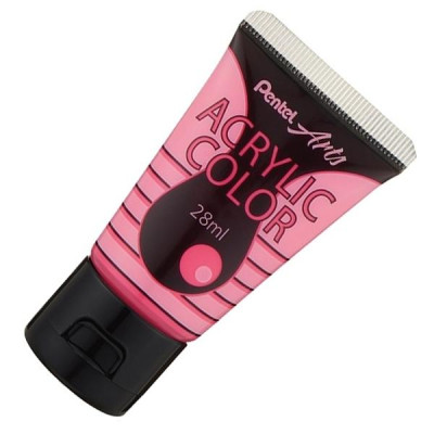 Tuýp Màu Vẽ Acrylic Pentel 28ml WA2-T83 - Fluorescent Pink