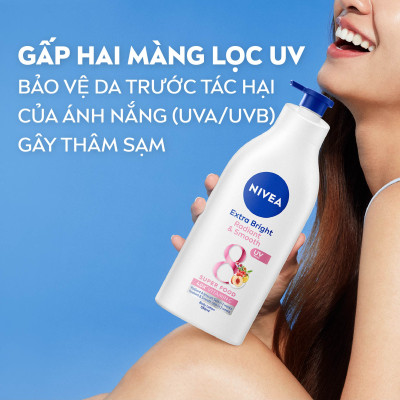 Sữa Dưỡng Thể NIVEA 8 Super Foods Dưỡng Sáng Da | Mịn Da (550 ml) - 98924