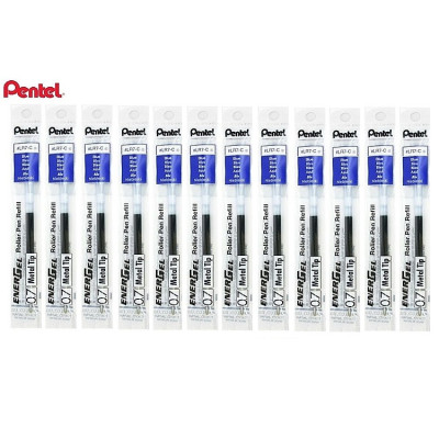 Hộp 12 Ruột bút nước energel Pentel LR7 màu xanh 0.7mm