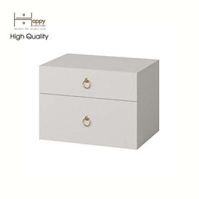 [Happy Home Furniture] WESLEY, Táp đầu giường - 2 hộc kéo ,  56cm x 40cm x 40cm ( DxRxC), THK_049
