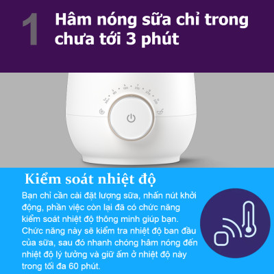 Máy hâm sữa và thức ăn siêu tốc Sunshine hiệu Philips Avent 358.00