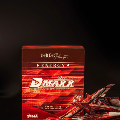 DMAXX thức uống bổ sung vitamin năng lượng không đường DAMODE 20 gói dùng thử màu đỏ