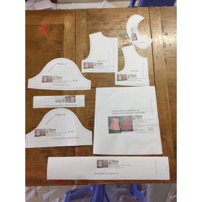 Rập bộ suông cho bé - Rập giấy A0 mã R338 (BẢN VẼ)