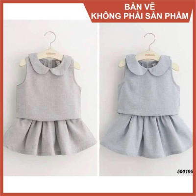 Rập giấy A0 mã R90 (BẢN VẼ) rập set váy bé