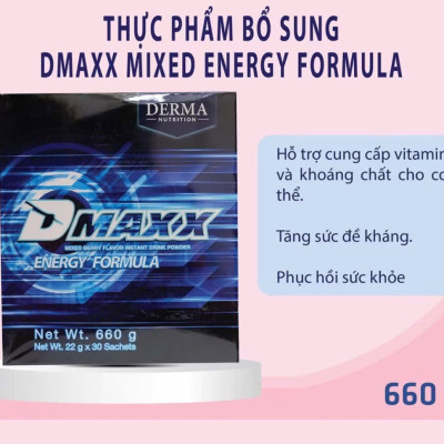 DMAXX thức uống bổ sung vitamin năng lượng có đường DAMODE 85 gói màu xanh mỗi gói 22gr