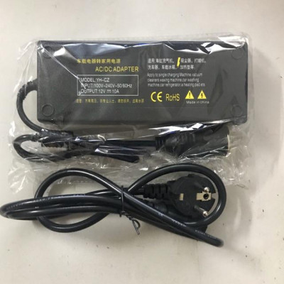 Bộ đổi nguồn điện 220V-12V đầu ra tẩu sạc ô tô, công suất lớn 120w , 12v -10a, phích cắm 2 chân loại tốt