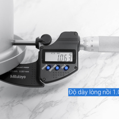 Nồi cơm nắp rời Toshiba RC-18MH2PV(F) 1.8 lít - Lòng nồi hợp kim nhôm chống dính - Hàng chính hãng - Bảo hành 12 tháng