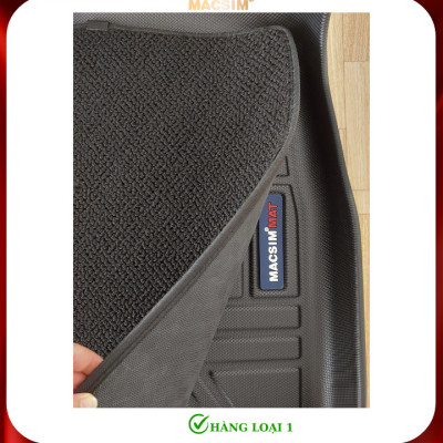 Thảm lót sàn ô tô 2 lớp cao cấp dành cho xe Ford Explorer 2019-nay (qd) nhãn hiệu Macsim chất liệu TPE màu đen