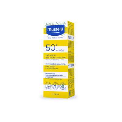 Kem Chống Nắng Cho Trẻ Sơ Sinh Và Em Bé Mustela  Spf 50+ (100ml)