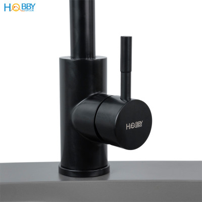 Vòi rửa chén nóng lạnh inox 304 sơn đen Hobby home decor CRC4