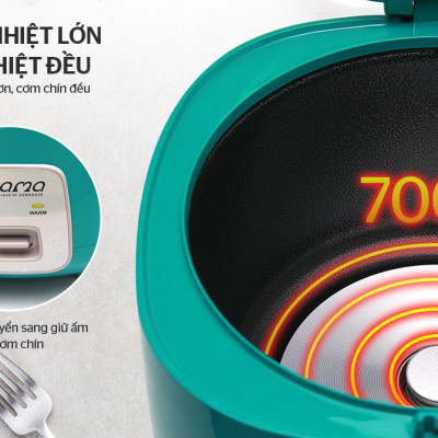 Nồi cơm điện 1.8L Sunhouse Mama SHD8652G - Hàng chính hãng