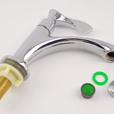 Vòi lavabo lạnh Eurolife EL-115 (Trắng bạc)