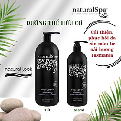 Dưỡng thể hữu cơ nuôi dưỡng làn da, ngăn ngừa gốc tự do - naturalSpa Harmony Body Lotion