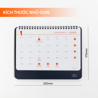 Combo Quà Tặng Sổ Lịch 2025 lên kế hoạch tiện lợi size to