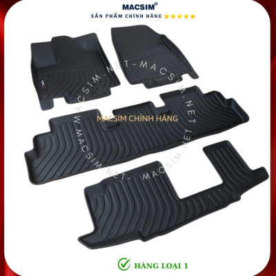 Thảm lót sàn xe ô tô Infiniti QX60 2022+ Nhãn hiệu Macsim chất liệu nhựa TPE cao cấp màu đen