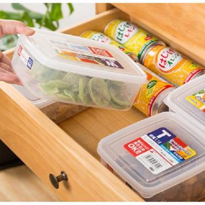 Bộ 04 hộp thực phẩm chữ nhật Nakaya (830ml + 1300ml + 2000ml + 3000ml) hàng nội địa Nhật Bản