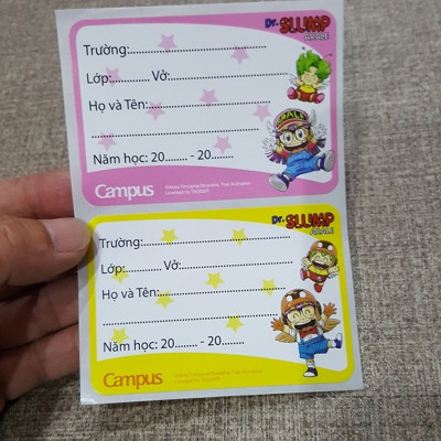 Tập 12 Nhãn Vở Campus Dr. Slump - NT-ARA12 (6 Tờ/Xấp)