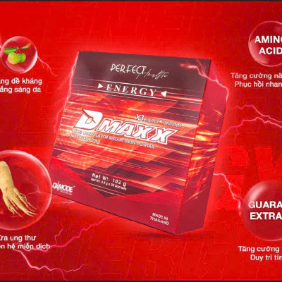 DMAXX thức uống bổ sung vitamin năng lượng không đường DAMODE 88 gói màu đỏ mỗi gói 2,2gr