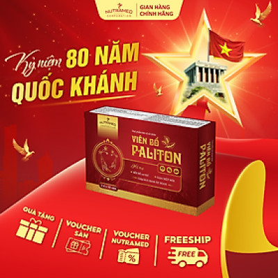 Viên uống Paliton hỗ trợ bổ huyết, giúp ăn ngon, bồi bổ cơ thể (30 viên) - Nutramed