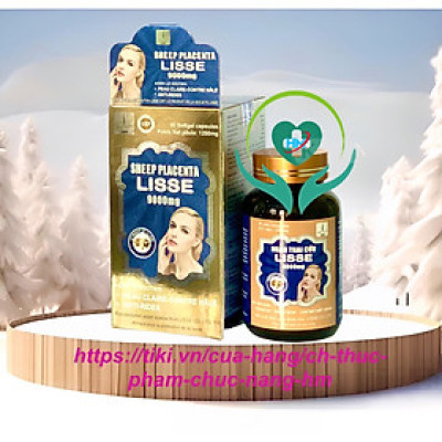 Lisse ￼nhau thai cừu 9000mg - (Hộp 30 viên )- Sáng Da, Mờ Nám , Nếp Nhăn .