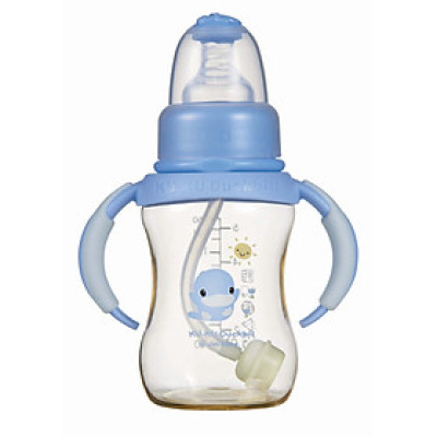 BÌNH SỮA CỔ THƯỜNG CÓ TAY CẦM NHỰA PES KUKU KU5835 - 150ML